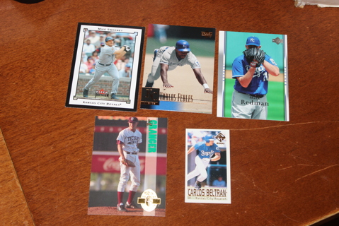(5) Kansas City Royals MLB Baseball Cards Beltran Sweeney Febles