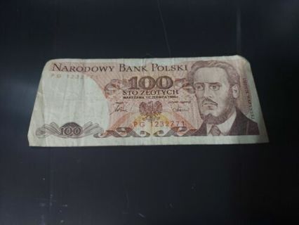 Poland 100 Zlotych Note