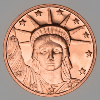 Statue of Liberty Copper Round - 1 oz .999 Copper