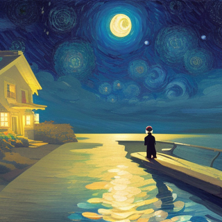 Listia Digital Collectible: Starry Night over ocean