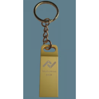 64GB USB 2.0 Flash Drive Keychain Metal