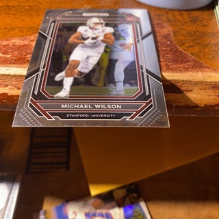 2023 panini prizm draft picks Michael Wilson rookie football card 