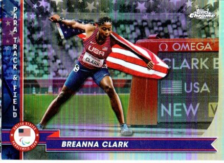 2024 Topps Chrome Olympics Breanna Clark Refractor #102