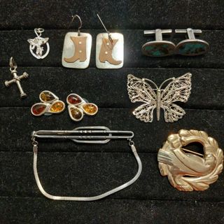 11 items sterling silver lot