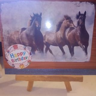Happy Birthday Horses - Design Blank Note Card