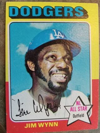 1975 TOPPS N.L. ALL STAR JIM WYNN LOS ANGELES DODGERS BASEBALL CARD# 570