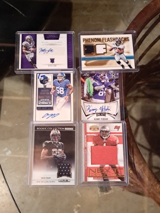 *NFL* Lot of 6 Auto/Jersey Lot (2 Rare Relics)
