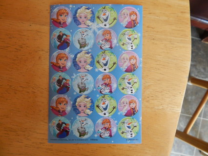 Fun sheet of  DISNEY's FROZEN stickers