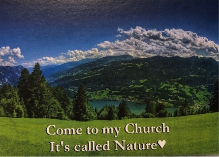 My church is Nature! - 3 x 5” MAGNET - GIN ONLY