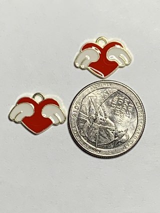 ♥♥VALENTINE’S DAY CHARMS~#40~SET 3~SET OF 2 CHARMS~FREE SHIPPING ♥♥