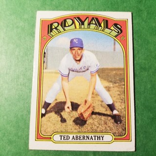 1972 - TOPPS BASEBALL CARD NO. 519 - TED ABERNATHY - ROYALS