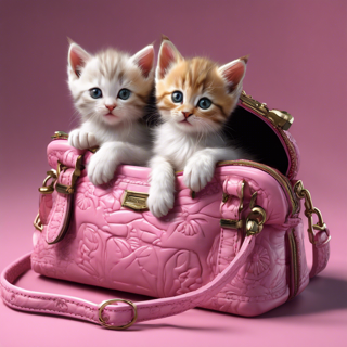 Listia Digital Collectible: Kittens In A Purse