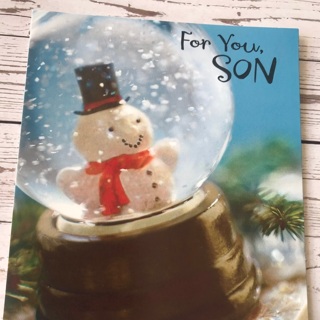 Snowman Son Christmas Card, Free Mail