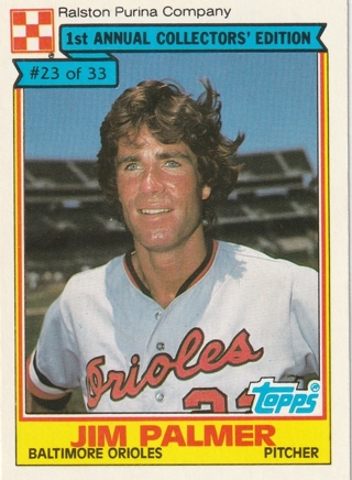 Jim Palmer 1984 Topps Ralston Purina #23 Orioles 