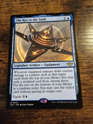 Magic the gathering mtg The Key to the Vault rare card Outlaws Thunder Junction