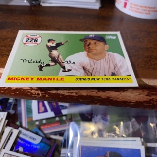 2007 topps mickey mantle home run history 226 baseball card 