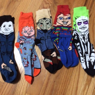 Brand New 5 Pairs of Cartoon Pattern Unisex Adult Socks .