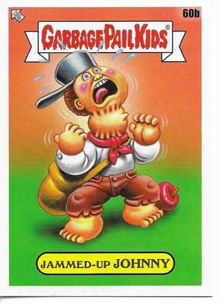 Brand New 2022 Topps Garbage Pail Kids Jammed-Up Johnny Sticker From the Book Worms Set