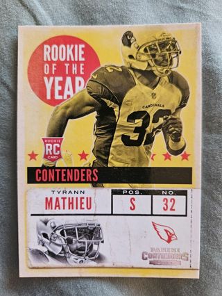 2013 Panini Contenders Rookie of the Year Contenders Tyrann Mathieu
