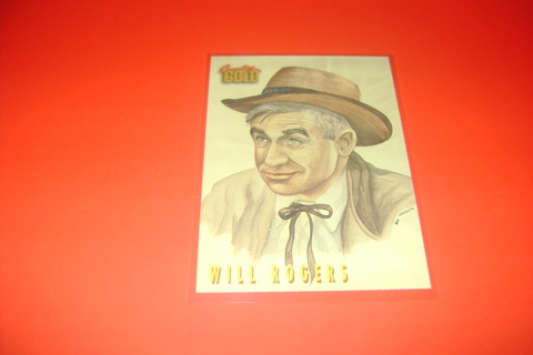 Country Gold Will Rogers Mint Trading card