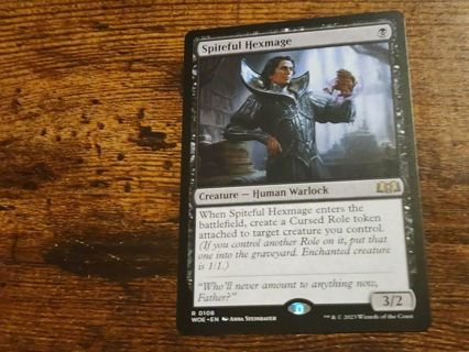 Magic the gathering mtg Spiteful Hexmage rare card Wilds of Eldraine