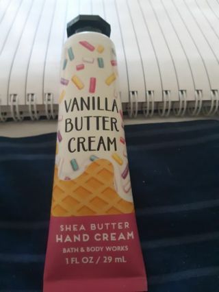 BBW vanilla butter cream hand cream