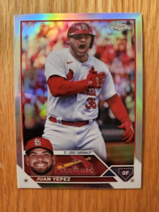 2023 Topps Chrome Update Refractor Juan Yepez