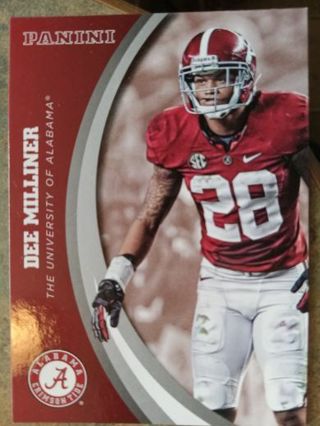 2015 PANINI DEE MILLINER ALABAMA CRIMSON TIDE COLLEGE TEAM COLLECTION FOOTBALL CARD# 26