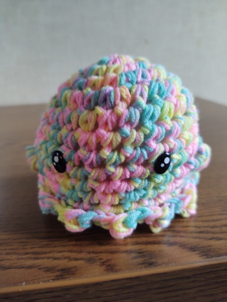 Hand Crocheted Pastel Ombre Ghost 