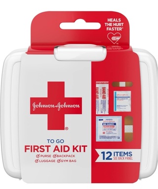 Johnson & Johnson First Aid To Go Kit (Set of 12 Piece )