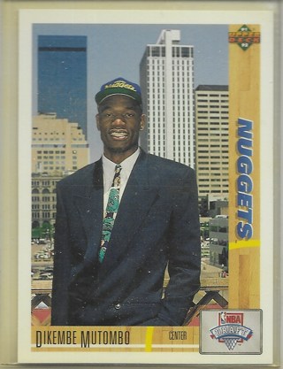 Dikembe Mutombo 1991-92 Upper Deck #3 Rookie Card