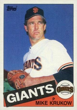 Mike Krukow 1985 Topps San Francisco Giantrs