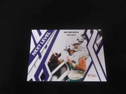 2024 Sage Hit High Series Next Level   GRAYSON McCALL   purple  parallel  card  #  100