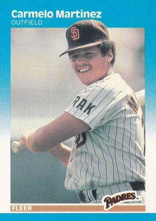 Carmelo Martinez 1987 Fleer San Diego Padres