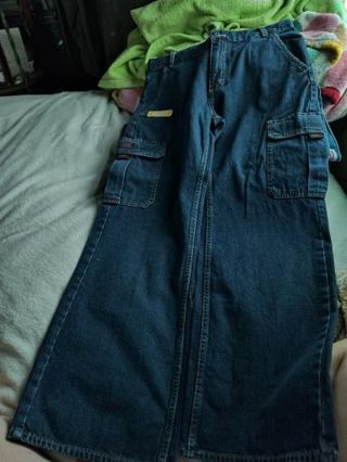 New Wrangler Jeans Size 16 Husky with adjustable waist. Cargo style