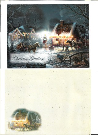 Christmas Card Unused with Envelope