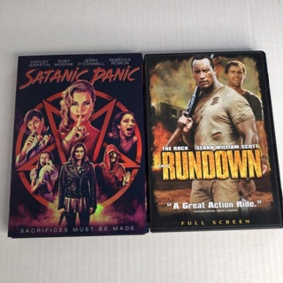 Lot of 2 DVD movies Satanic Panic & The Rundown 