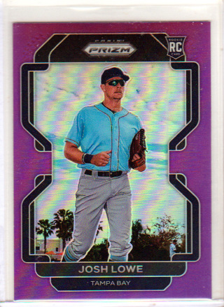 Josh Lowe, 2022 Panini Pink Prizm Baseball Card #215, Tampa Bay Rays