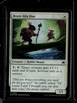 Brave-Kin Duo - 3 - Foil - BLB - NM - MTG Magic the Gathering