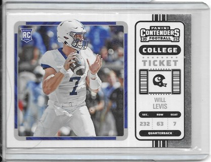 Will Levis 2023 Chronicles Draft Contenders #2 Rookie Card