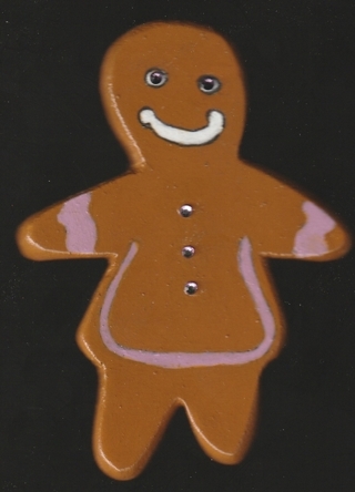 GINGERBREAD LADY MAGNET (PLEASE READ DESCRIPTION) 