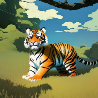 Listia Digital Collectible: Happy Tiger Cub