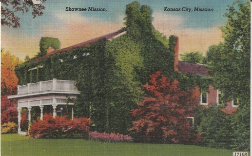 Vintage Used Postcard: 1946 Shawnee Mission, Kansas City, MO