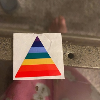 Triangle pride sticker 