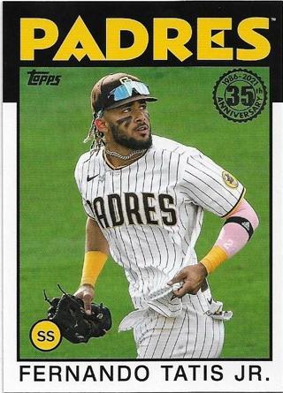 2021 TOPPS UPDATE FERNANDO TATIS JR. 1986 RETRO CARD