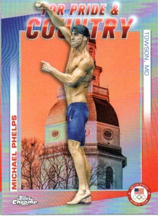 2024 Topps Olympics Chrome Michael Phelps Pride & Country