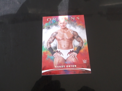 wwe   2022 PANINI CHRONICLES    ORIGINS     RANDY ORTON   card  #   132