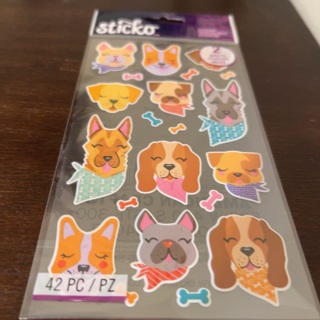 Sticko dog stickers / 2 sheets 