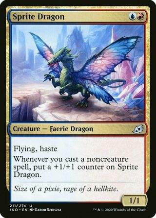 MTG Sprite Dragon – Ikoria: Lair of Behemoths Card # 211/ 274