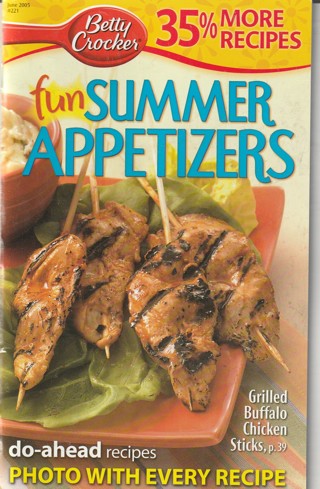 Soft Covered Recipe Book: Betty Crocker: Summer Appetizers